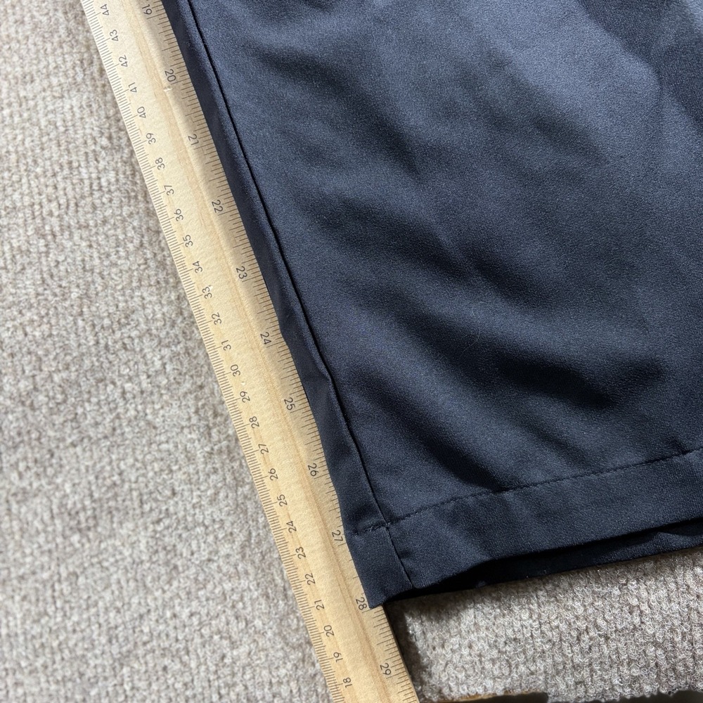 Adidas Pants Performance Black Mens Size 40x 30 Golf Casual Logo Pockets Stretch - Picture 8 of 9